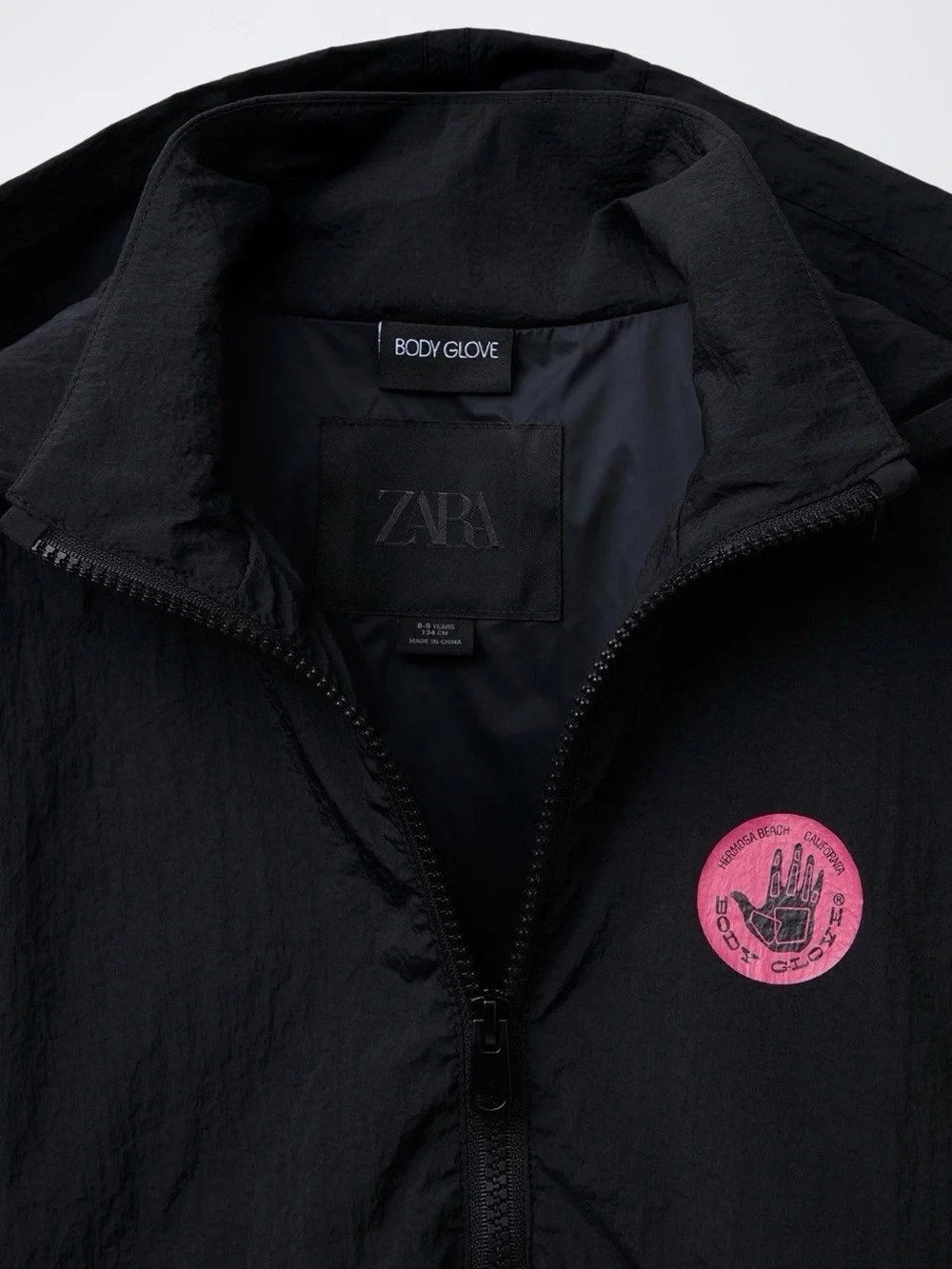 NWOT Zara x BODYGLOVE Kids Colorblock Windbreaker Jacket 12